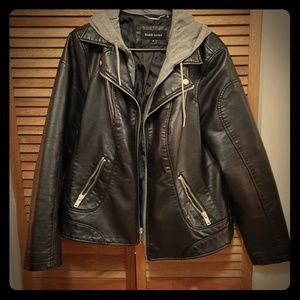 Faux leather jacket